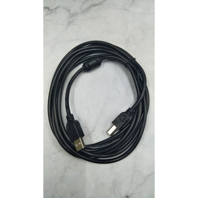 kabel usb 2.0 printer 5meter/Kabel print 5meter/ kabel printer hitam 5m