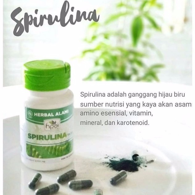 Hpai Hni Spirulina Botol Serbuk Obat Herbal Kesehatan Masker Wajah Suplemen Vitamin Kulit Shopee Indonesia