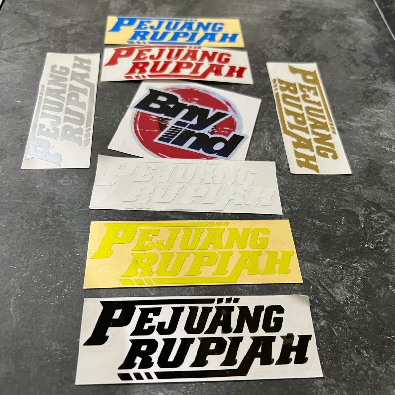 STICKER PEJUANG RUPIAH CUTTING