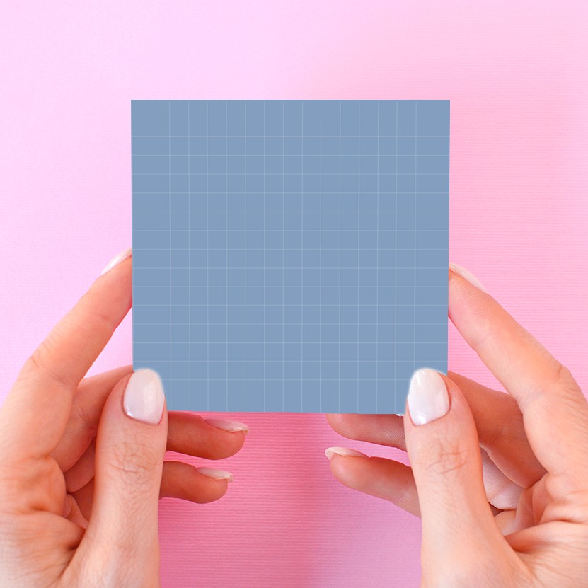 bukuqu Memo 015 Grid Biru - Memopad-1