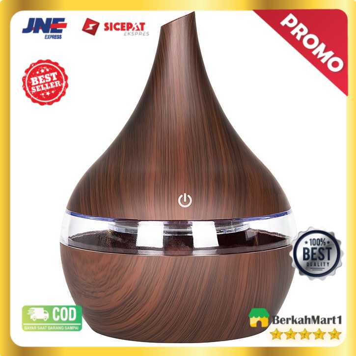 Taffware Air Humidifier Ultrasonic Wood Grain 300ml - Humi K-H98