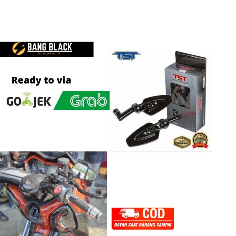 Spion Tomok Oval Oktagon TST universal semua motor