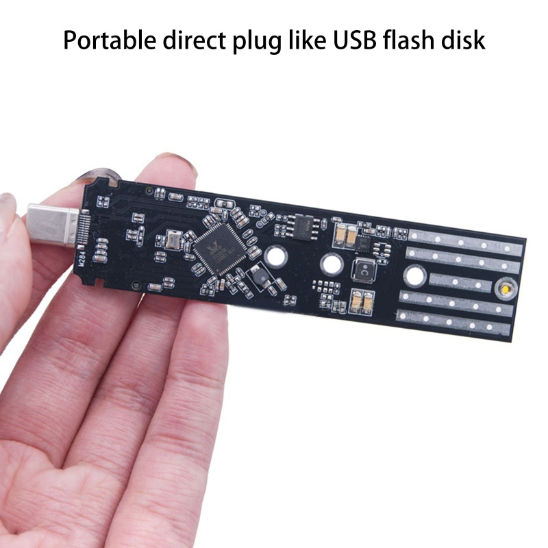 Btsg Adapter NVME NGFF Ke USB Berkinerja Tinggi Untuk Kartu SSD M.2 Ke Type-C (Tanpa Kabel N