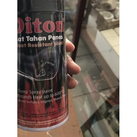 ✯ Cat Semprot Diton Premium Anti Panas Black & Silver / Pylox / Pilox ◌