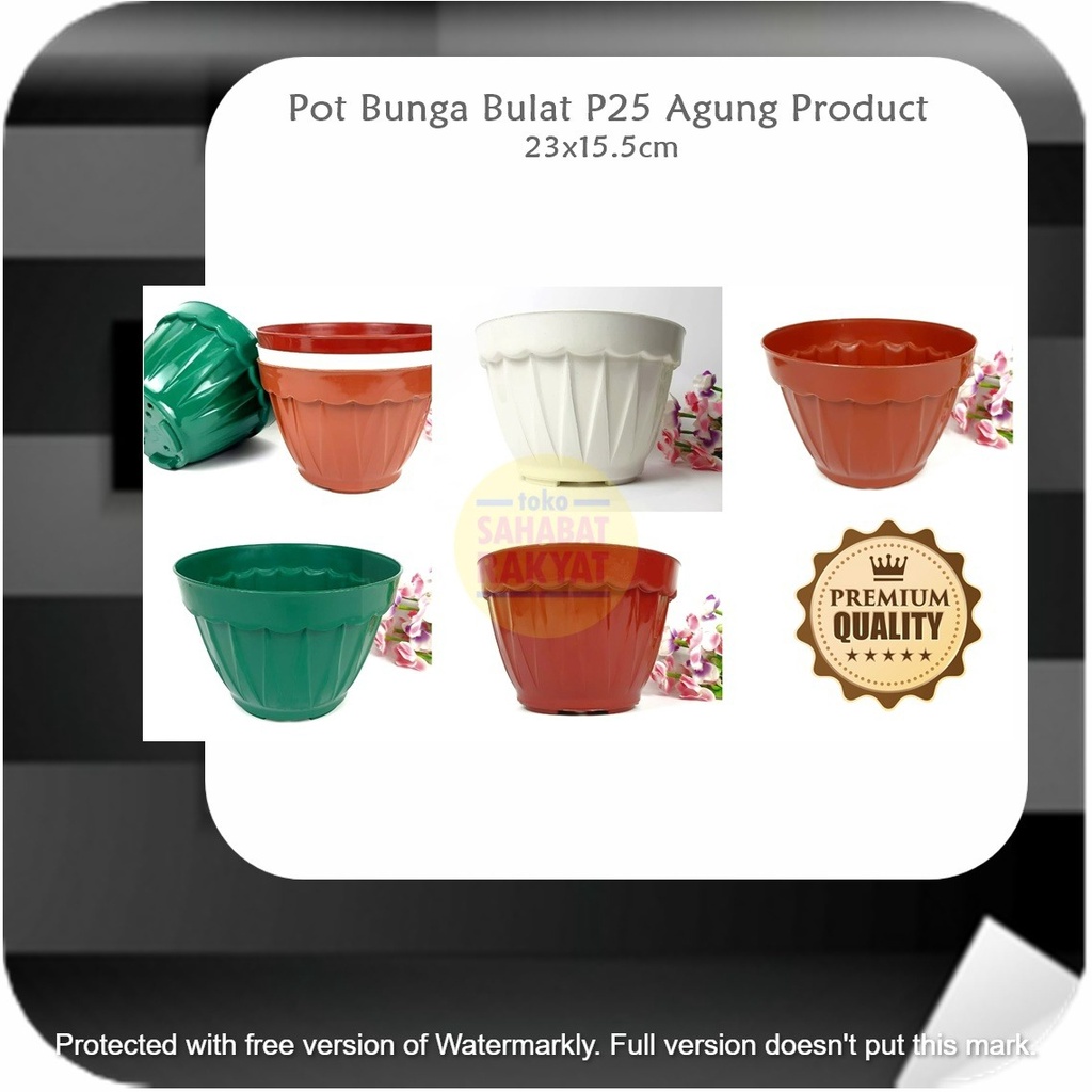 Pot Bunga Bulat P25 Agung Product