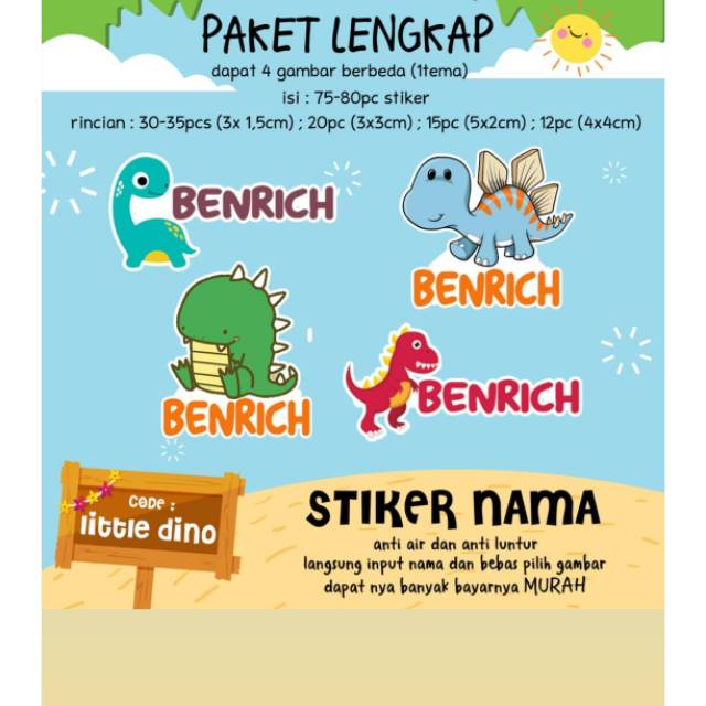 

Stiker Nama Custom 2