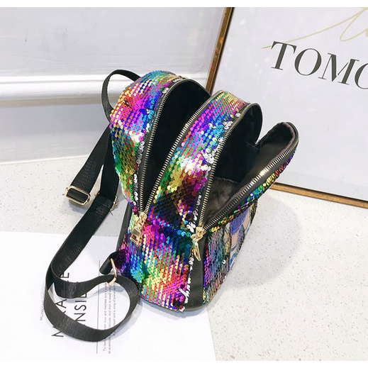 BJ81319 - BLACK/BLUE/GREEN/PINK/RAINBOW - TAS RANSEL ANAK LUCU WANITA IMPORT TAS WANITA FASHION IMPORT MODIS ELEGAN TERMURAH TERLARIS TERBARU BAGSTORE JAKARTA TAS BATAM GT1319