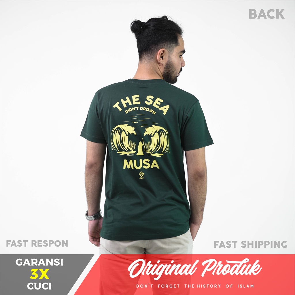 Kaos Qaf Prophet Musa AS - Original Kaos Qaf Moeslem Apparel