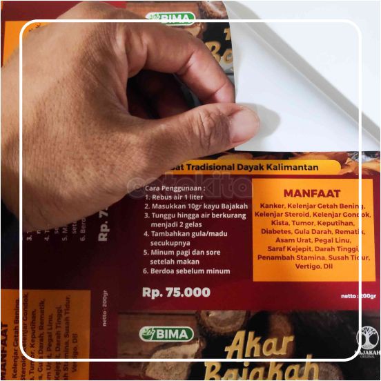 

Label Sticker/Stiker Produk/Kemasan Makanan Minuman 4 x 5cm