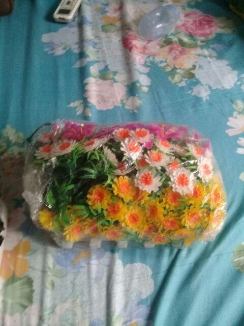 C5 Bunga Alganos/bunga Plastik/bunga Gantung/bunga Sintetis/bunga Hiasan/bunga Dekorasi/paket Bunga