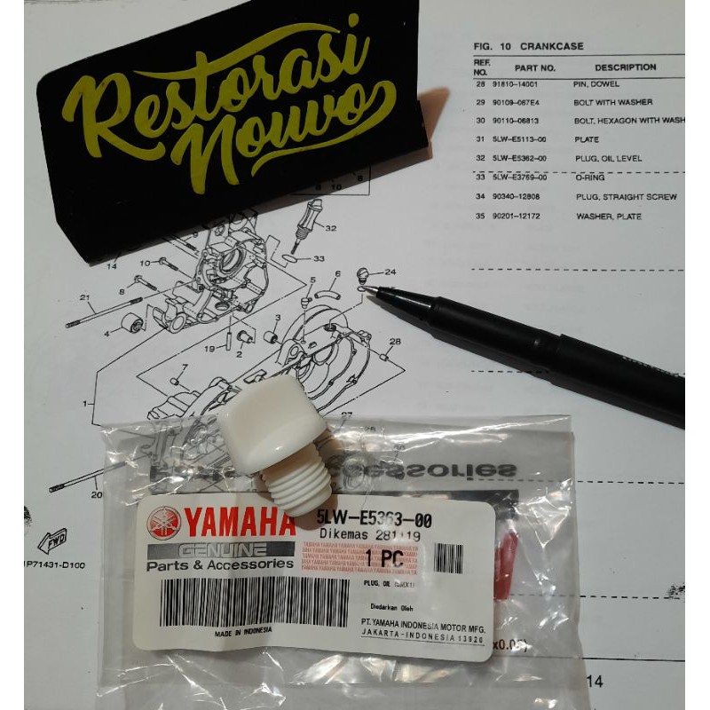 Tutup oli gardan nouvo mio soul baut oli gardan nouvo mio plug oil nouvo mio soul ori baut tutup oli