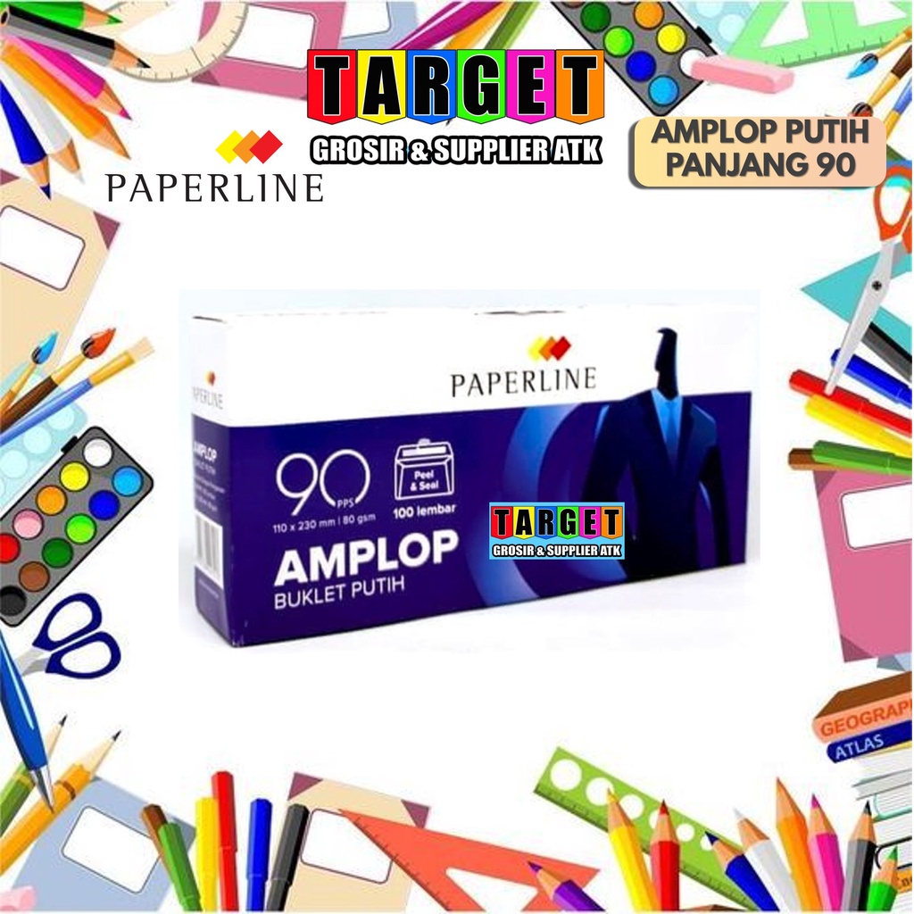 

AMPLOP PUTIH BESAR PANJANG 90 / AMPLOP PAPERLINE MERPATI / AMPLOP KERTAS POLOS