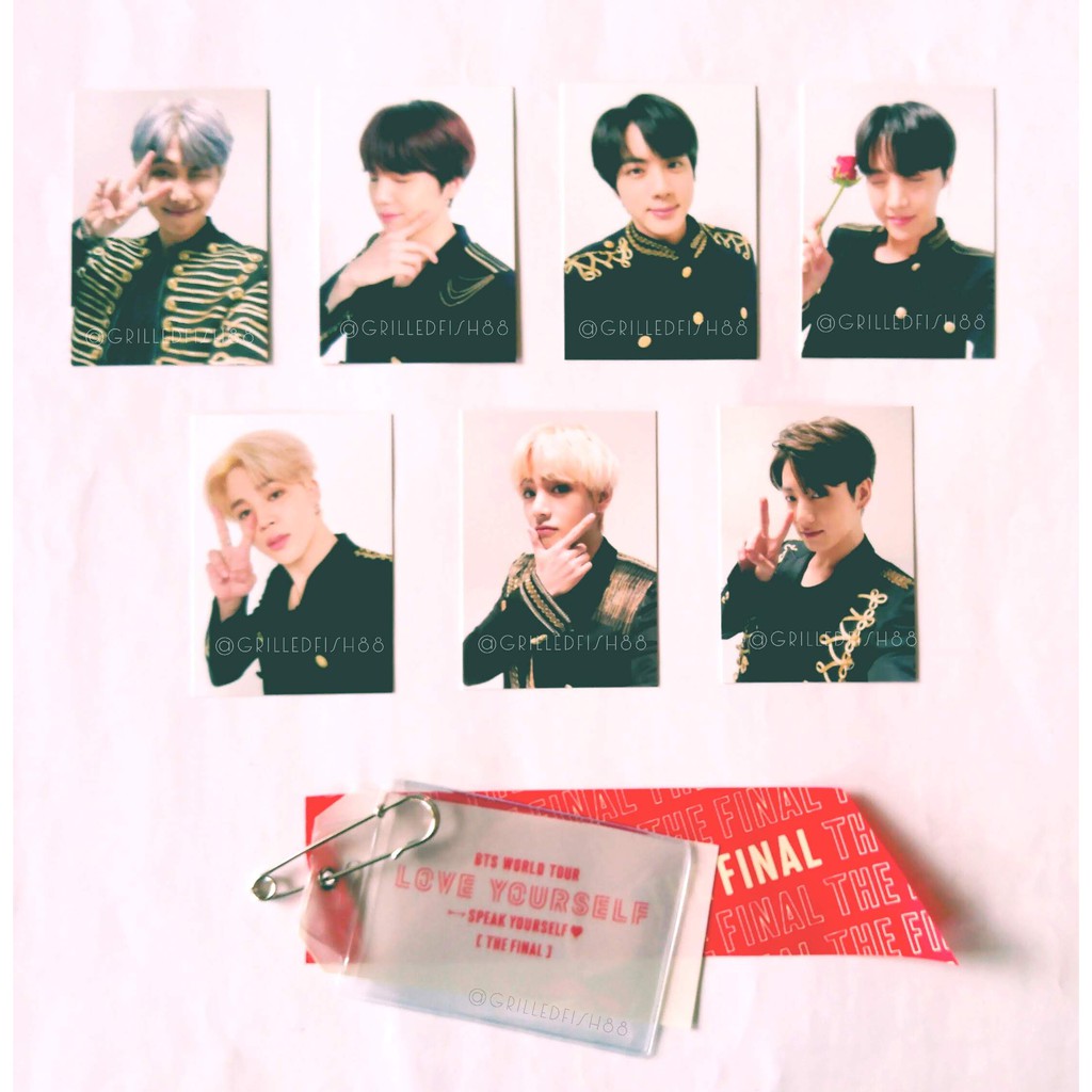 [READY STOCK/CEK VARIASI PRODUK] BTS Official Memorial Label Tag Photocard SPEAK YOURSELF THE FINAL