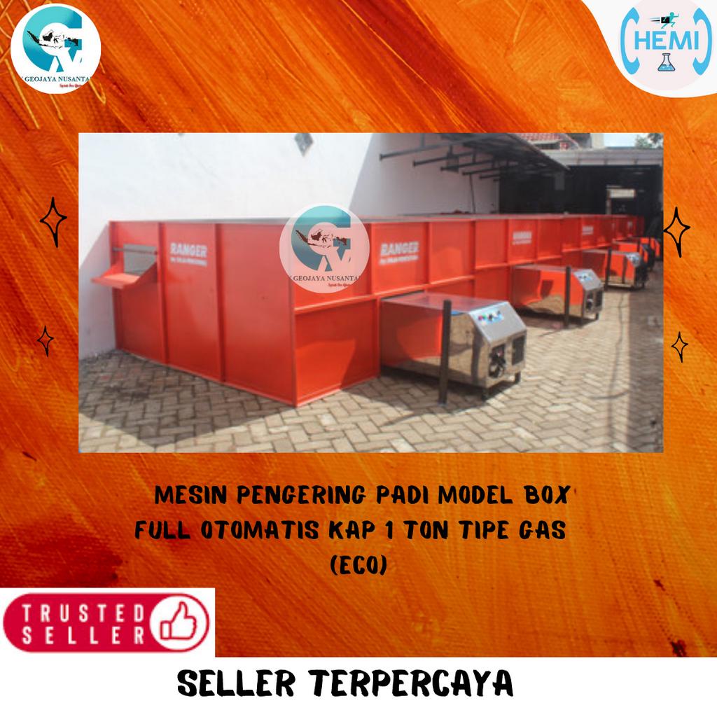 MESIN PENGERING PADI MODEL BOX FULL OTOMATIS KAP 1 TON TIPE GAS  (ECO)
