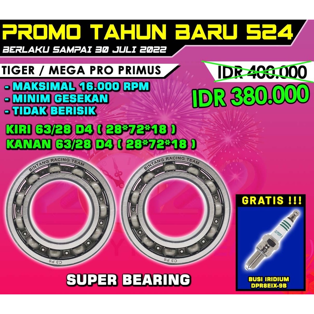 Bearing Kruk As BRT Tiger/Mega Pro Primus