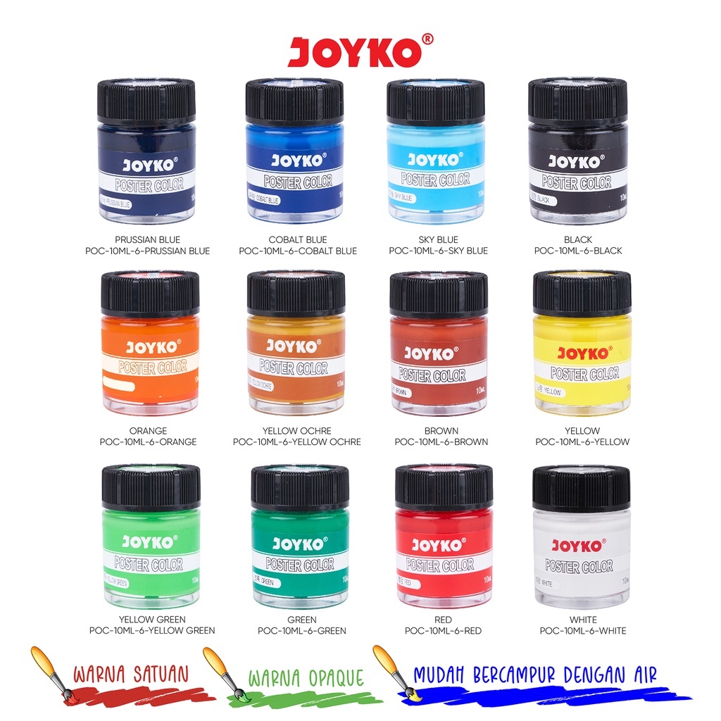 

Poster Color Cat Poster Joyko POC-10ML-6