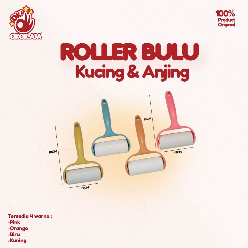 Pembersih bulu kucing anjing / roller bulu / Sticky roll