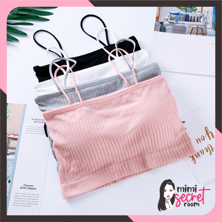 ❤ MIMI ❤ Bra Kemben ala korea BH fashion Tali tipis corugated lucu Simple Bra Import TERLARIS