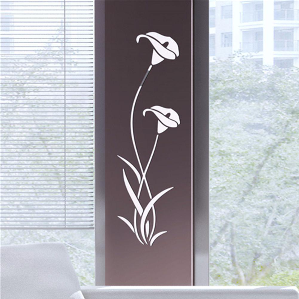 Preva Morning Glory Mirror Stiker Dinding Dekorasi Rumah Pintu Masuk Furniture Mini Sticker Mirror 3D DIY Stiker Cermin Reflektif Mirror Wallpaper