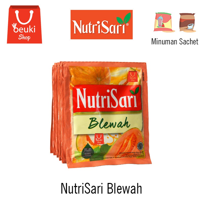 

NutriSari Blewah Minuman Serbuk Rasa Blewah Yang Menyegarkan - 10pcs x 11gr