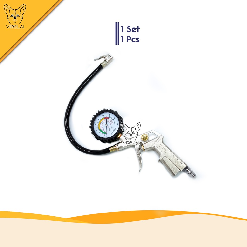 [ANALOG] Inflator Tire Pressure Gauge 3 in 1/ Alat Ukur Angin BAN 3 Fungsi