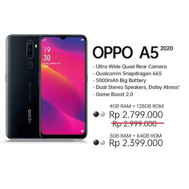 Oppo A5 2020 RAM 4/128