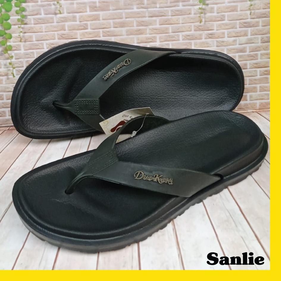 Terlaris.. Sanlie Sandal Pria Dua Kaki Sendal Karet Jepit Pria Ori Produk Terbaru 516