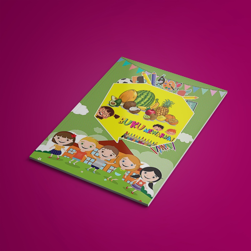 

Buku Mewarnai BUAH BUAHAN Buku Gambar Anak TK PAUD