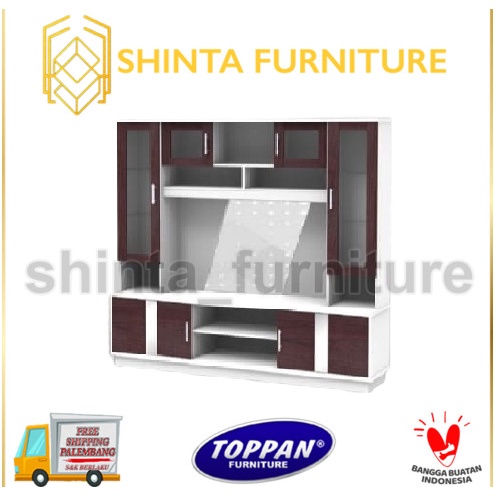 Rak TV Buffet TV Lemari Hias TV Toppan Lemari Penyekat Ruangan