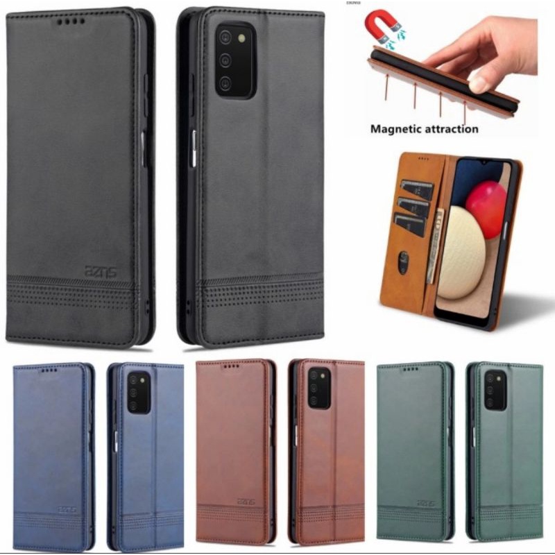 flip case dompet kulit Samsung Galaxy A02s / Samsung galaxy A03s case leather wallet
