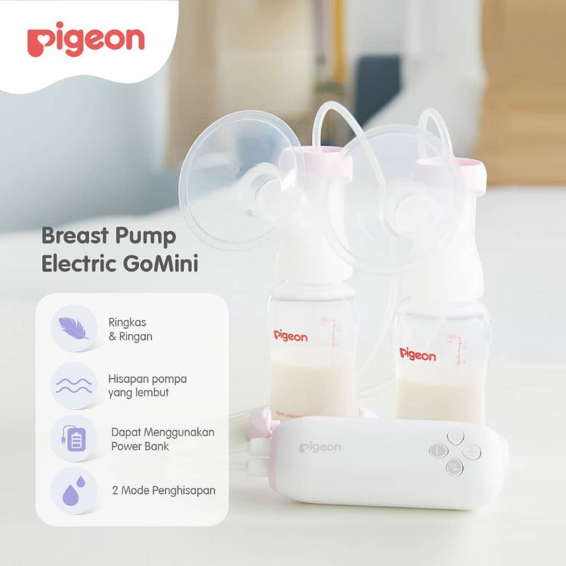 Pigeon Go Mini Electrical Breastpump Double Pimp - Pompa Asi