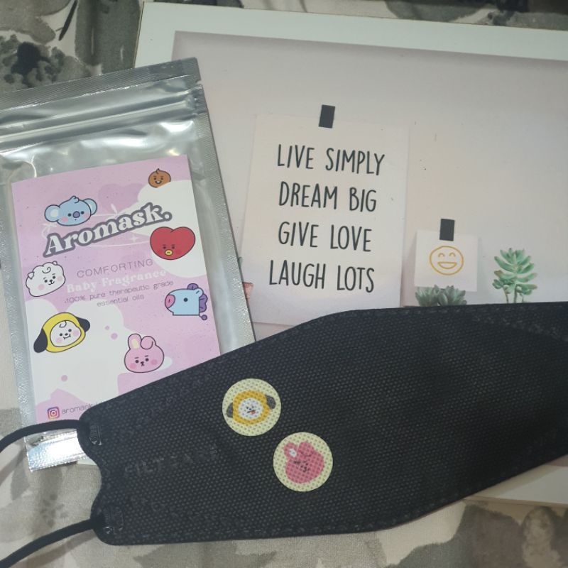 30PCS STIKER MASKER AROMATHERAPY BABY FRAGRANCE KARAKTER KARTUN BTS BT21 LUCU CUTE TEMPELAN ACC HIAS