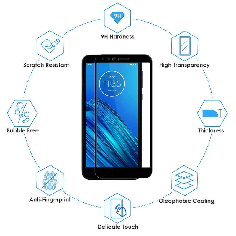 Pelindung Layar Tempered Glass Untuk Motorola Moto E 5 6 6i 7 7i Power 4G Play Plus DGE X30 5G E 20 30 40 4G 6S 2020