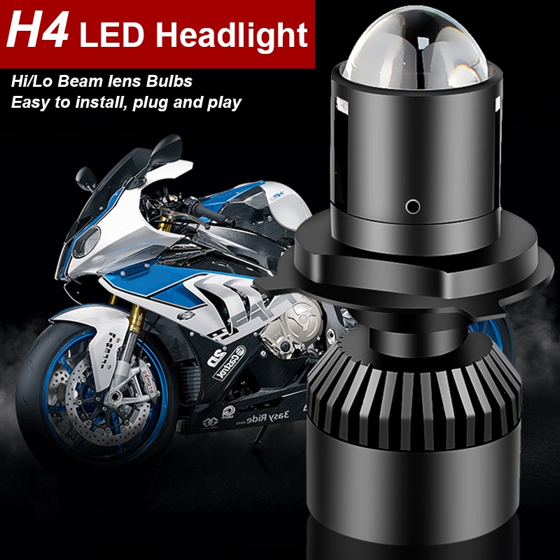 1 Pc Lampu Depan Motor H7 LED H4 HS1 12V Warna Putih Untuk Yamaha SUZUKI BMW