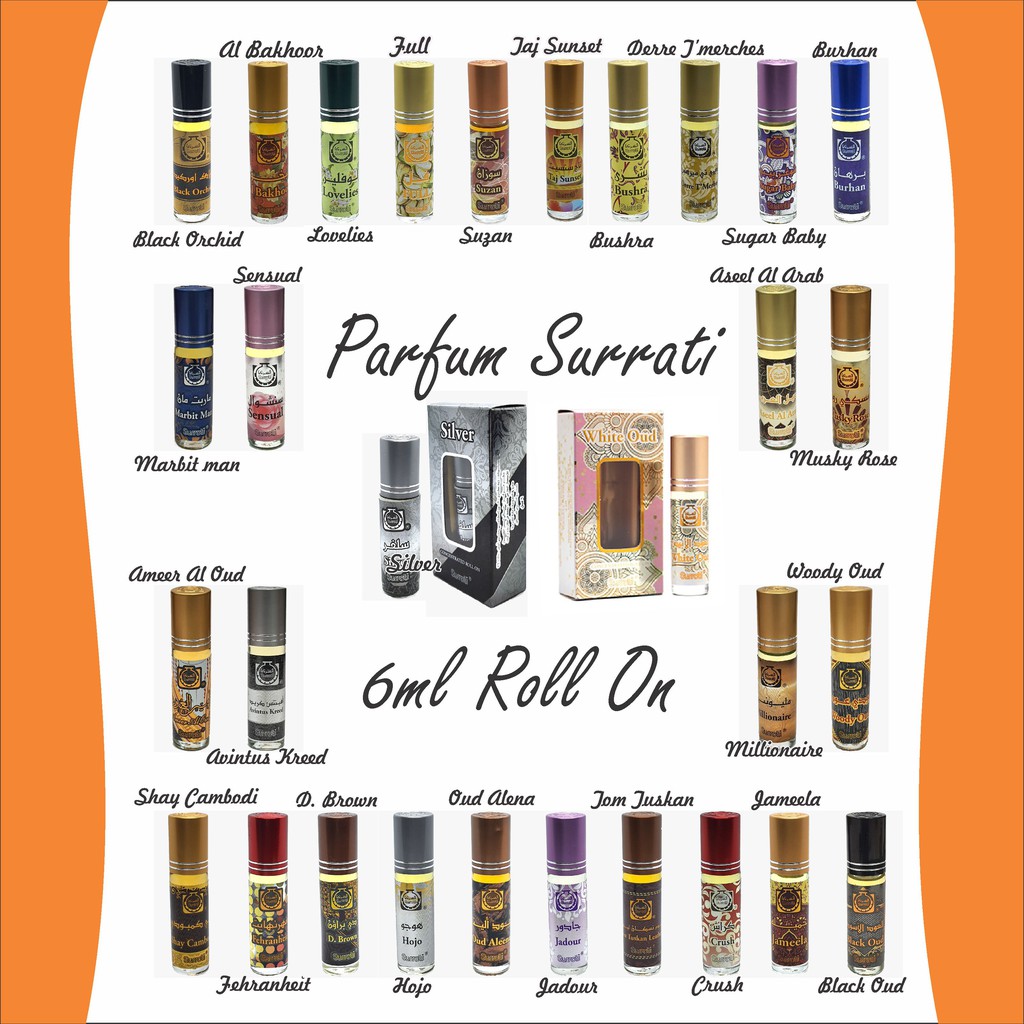 Parfum  6ml Roll On | Parfum Surrati | Surrati Perfumes