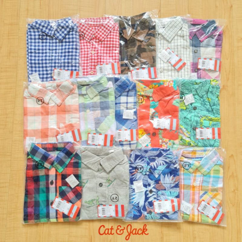 (COD) Kemeja anak laki laki cat and jack