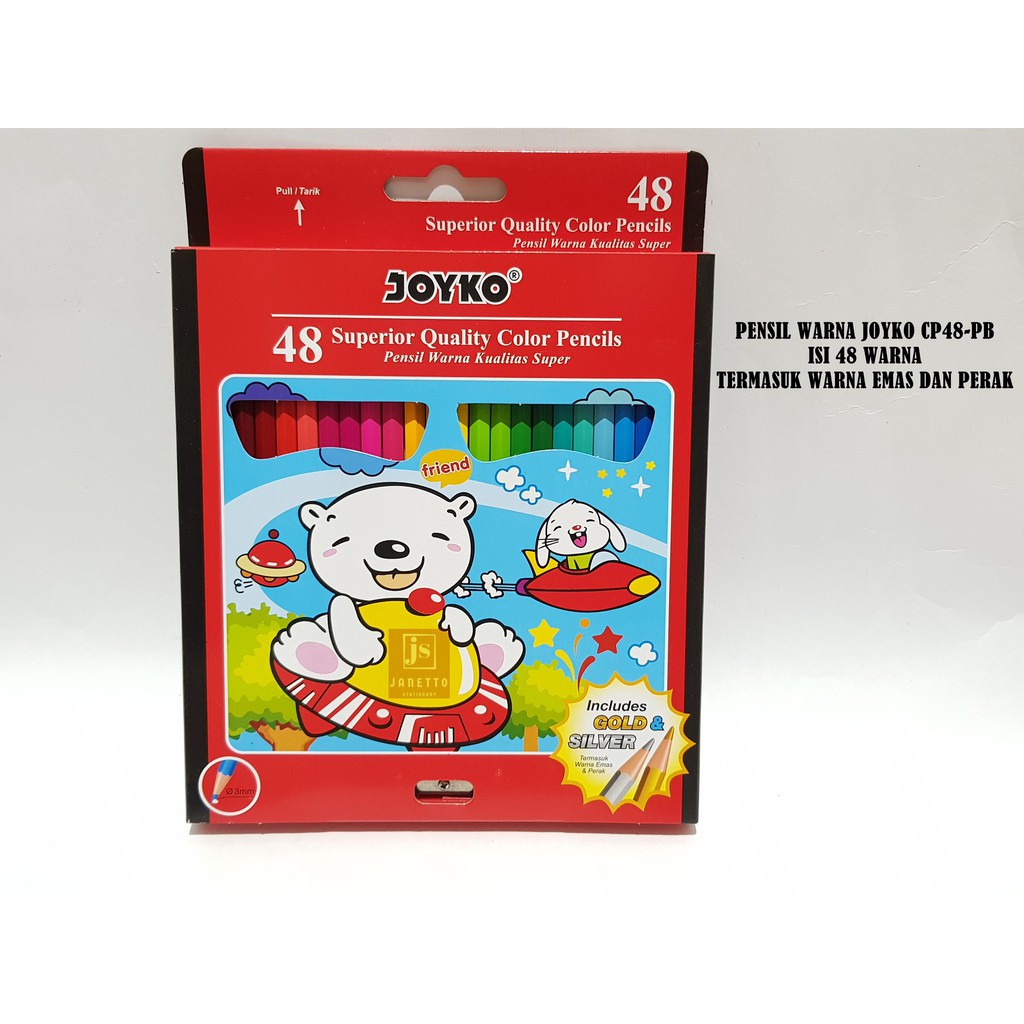 

Pensil Warna Joyko 48 Warna CP48-PB