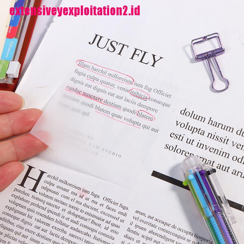 &lt; E2id &amp; &gt; 50 Lembar Sticky Note Transparan Tahan Air