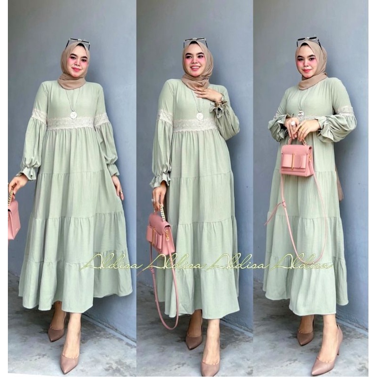 kimiko midi kringkle crinkle by aldisa / midi dress