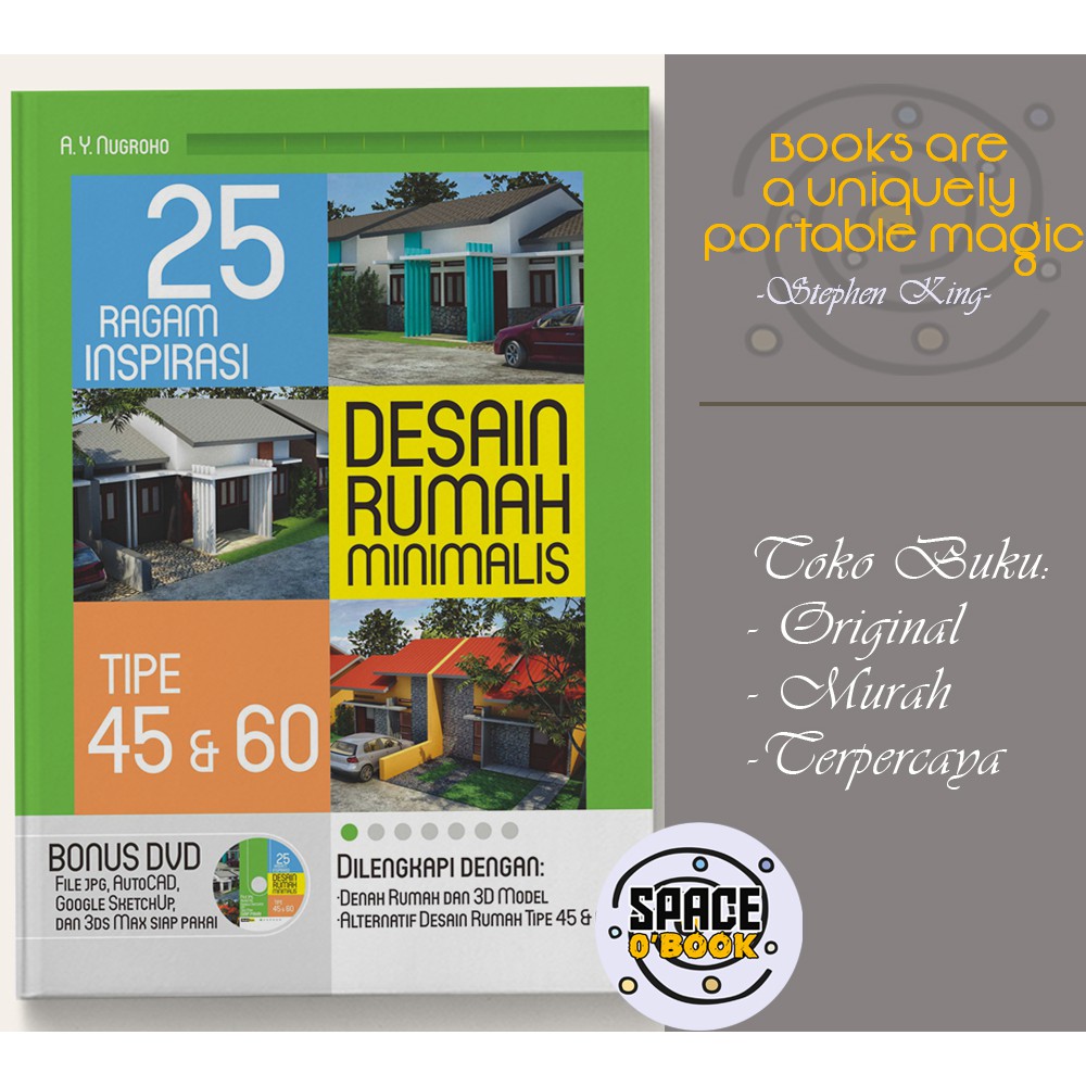 Jual Buku 25 Ragam Inspirasi Desain Rumah Minimalis Tipe 45 60 Plus DVD Indonesia Shopee Indonesia Jual Buku 25 Ragam Inspirasi Desain Rumah Minimalis Tipe 45 60 Plus DVD Indonesia Shopee Indonesia