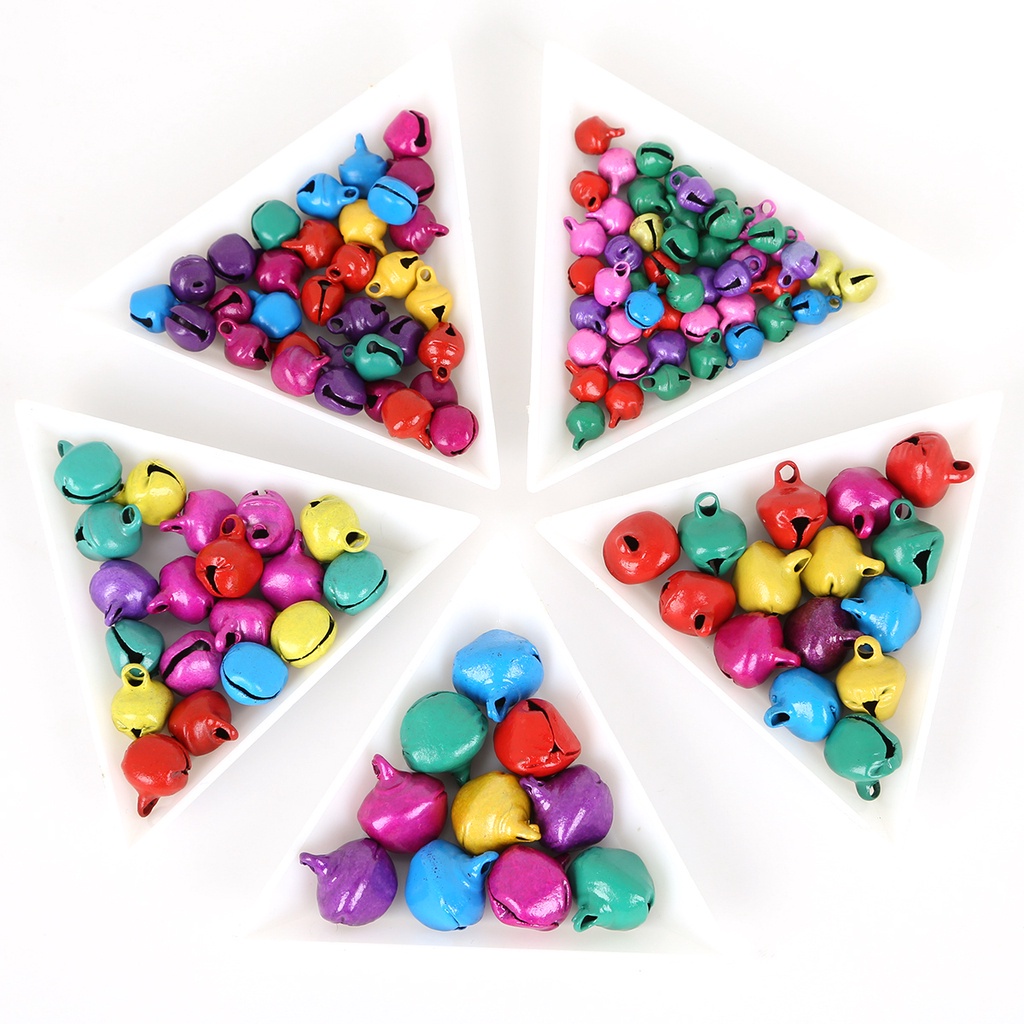 20-300Pcs (6mm 8mm 10mm 12mm 14mm) Jingle Bells Iron Loose Beads Small For Festival Party Decoration/Christmas Tree Decorations