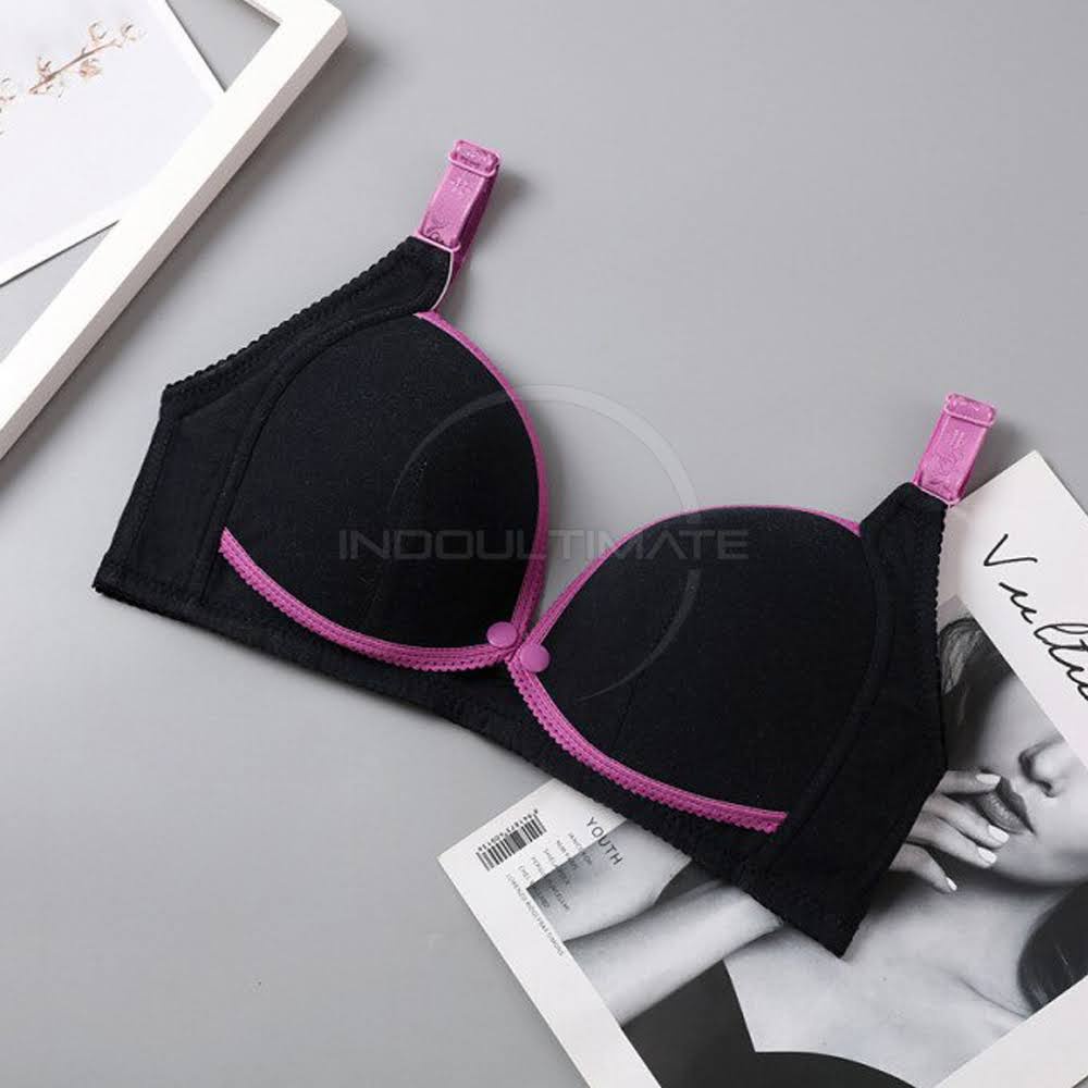 Nursing Bra Maternity Bra Menyusui Tanpa Kawat BIM-12 Bra Menyusui Kancing Depan BH Menyusui Bayi Pakaian Dalam Wanita Cewek Perempuan