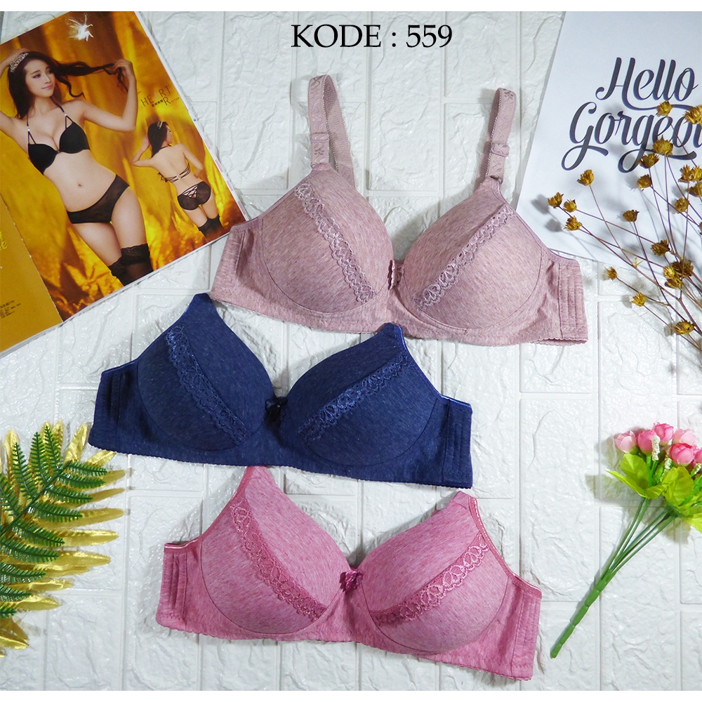 Bra BH Tanpa Kawat Dewasa Full Cup Bra #559 - Gasp