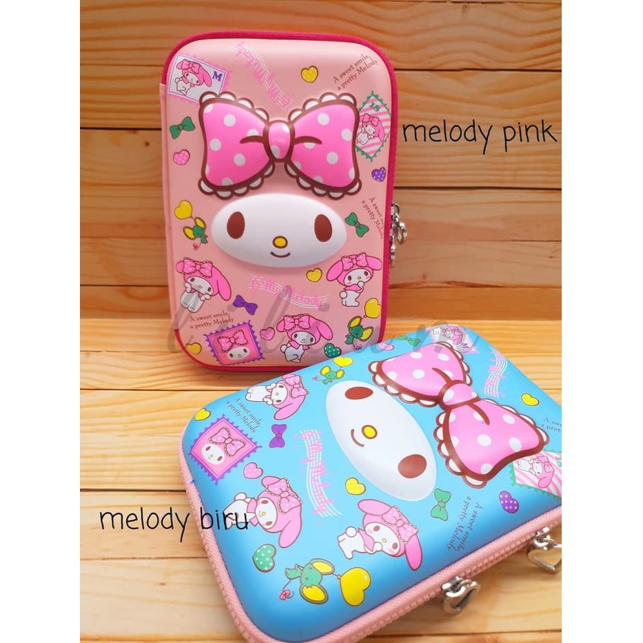 

Kotak Pensil 3D Hardcase Case Hello kitty Melody Boy seperti Smiggle