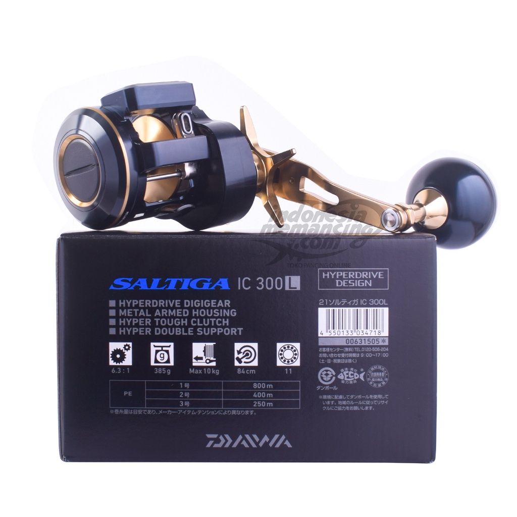 Reel Overhead Daiwa Saltiga IC 300L tahun 2021