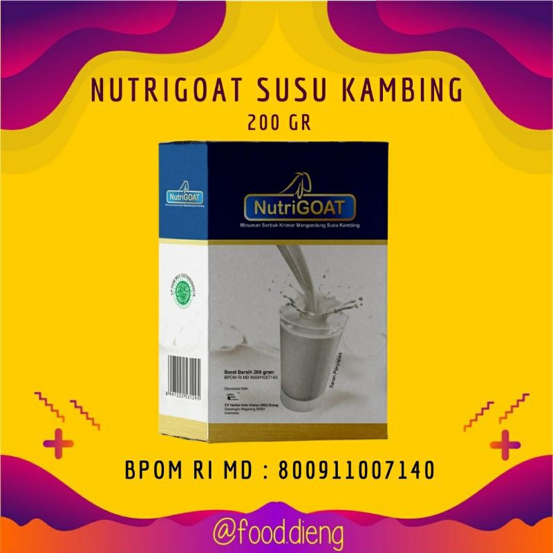 

Nutrigoat Susu Kambing Etawa plus Gula Aren Tanpa Bau Prengus