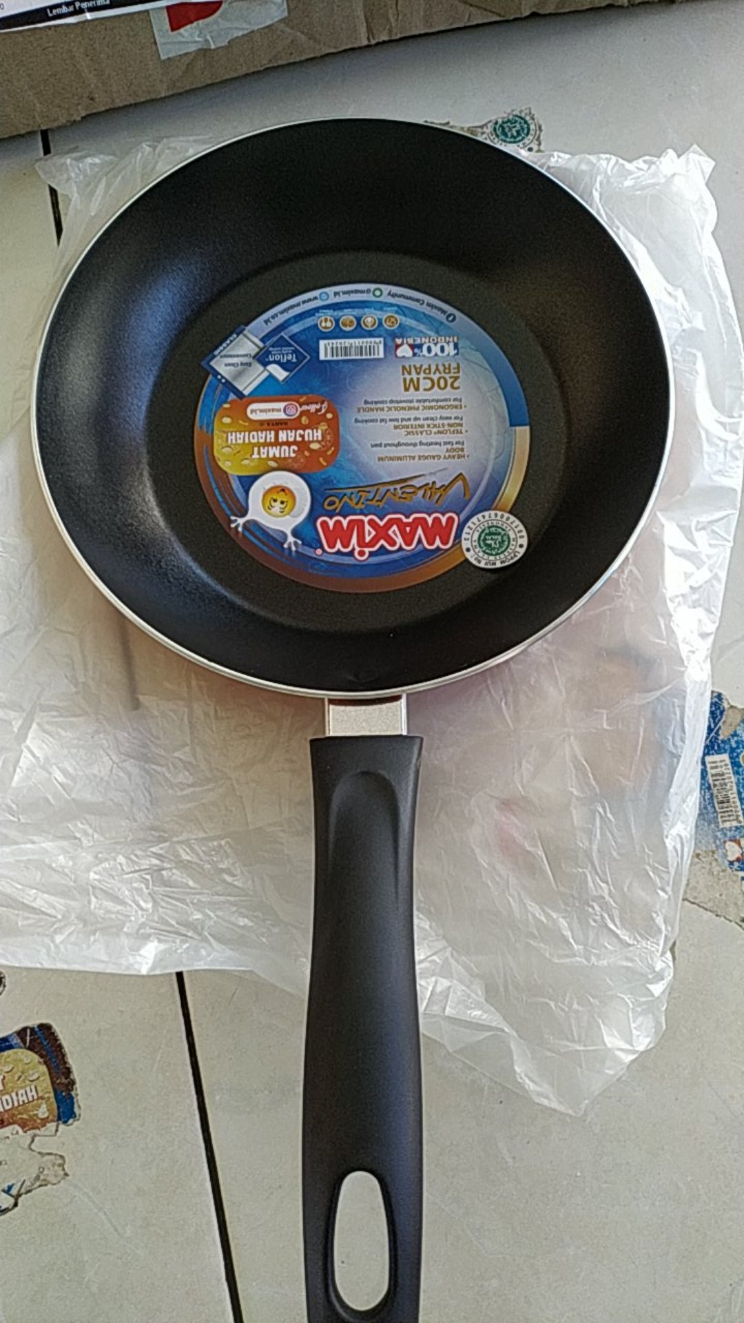Maxim Valentino Fry Pan Non Stick 20cm Wajan Penggorengan Anti Lengket 20 Cm