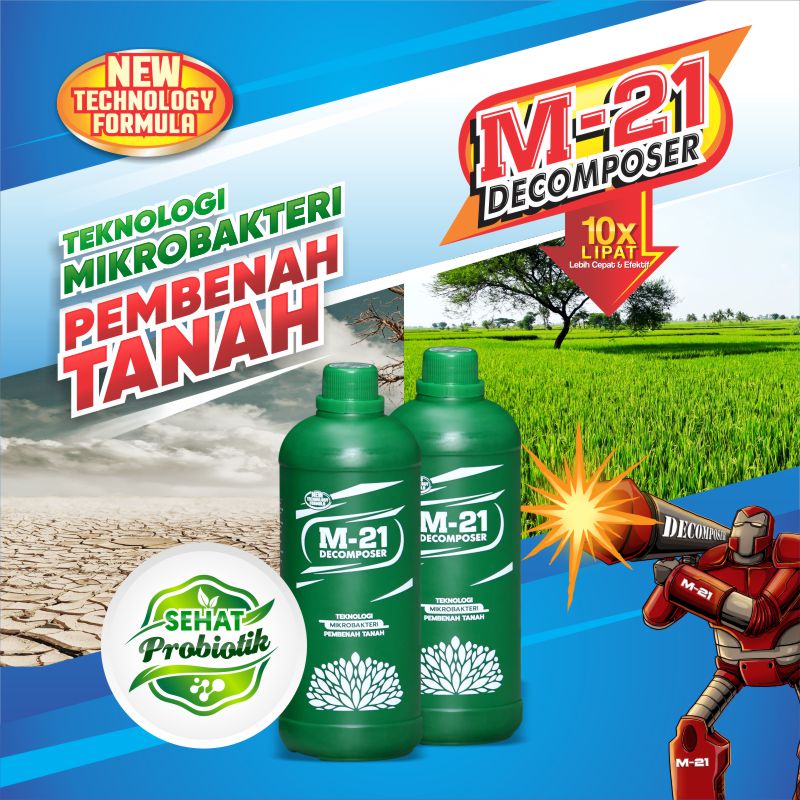 Biotogrow + M21 Decomposer Paket Duo Ampuh M21 Decomposer + Biotogrow Pupuk Pertanian Terlaris