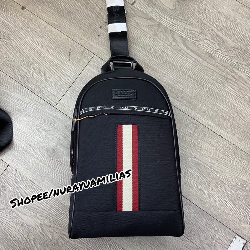 Tas selempang pria bally import mirror tas slempang pria branded