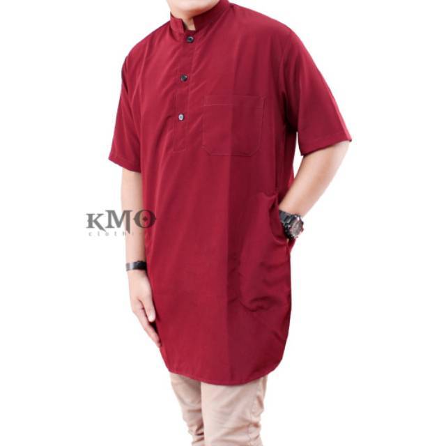 KMO Baju Koko Kurta Pria Lengan Pendek